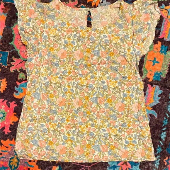 Chic Floral Women's Blouse - Picture 1 of 3